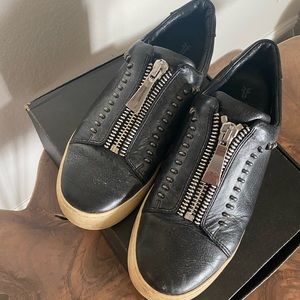 Frye Lena rebel zip low sneakers